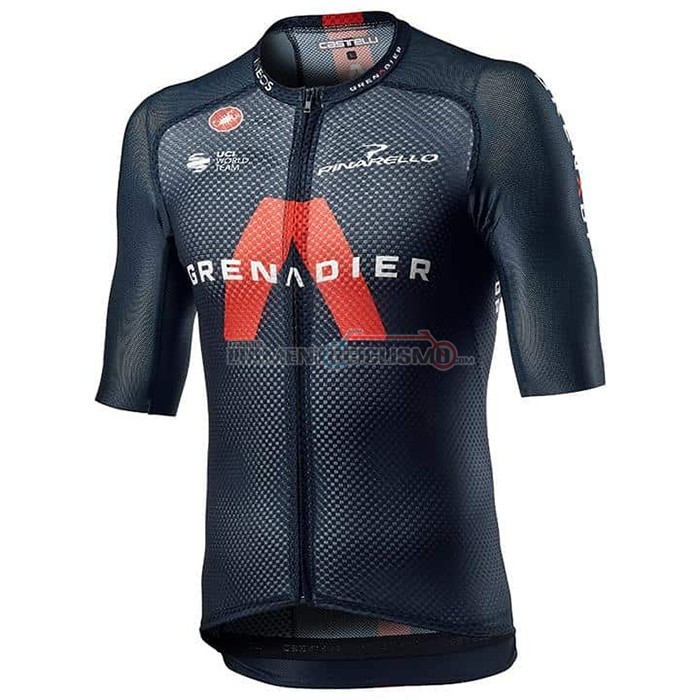 Abbigliamento Ciclismo Ineos Grenadiers Manica Corta 2021 Spento Blu